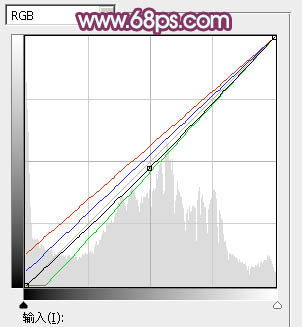 Photoshop为花边的美女加上唯美的紫褐色