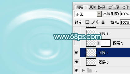 Photoshop制作非常清凉的夏季水纹壁纸