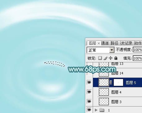 Photoshop制作非常清凉的夏季水纹壁纸