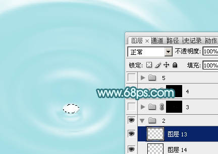 Photoshop制作非常清凉的夏季水纹壁纸