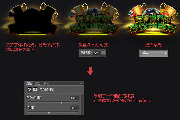 Photoshop制作超酷的世界杯纯净水海报