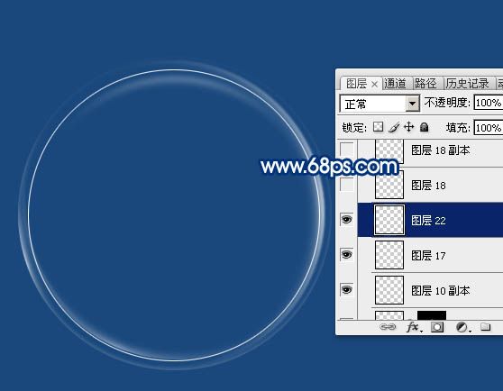 Photoshop快速制作多层次的白色透明泡泡