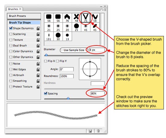 PS制作缝线感觉字体效果