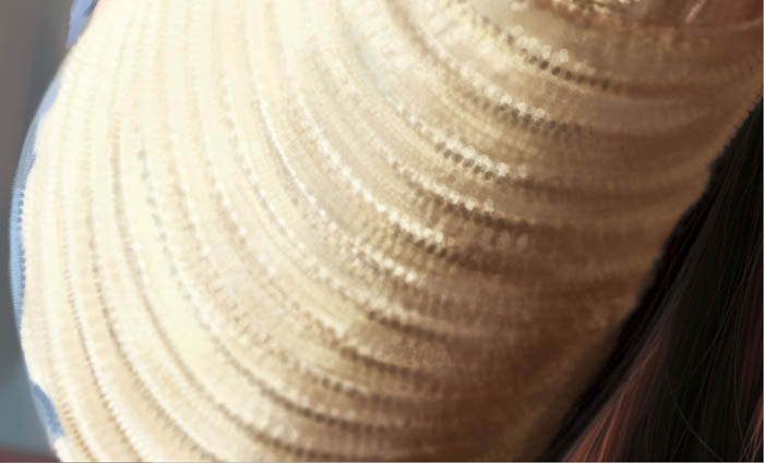 PS鼠绘在茶餐厅静静等待的美女