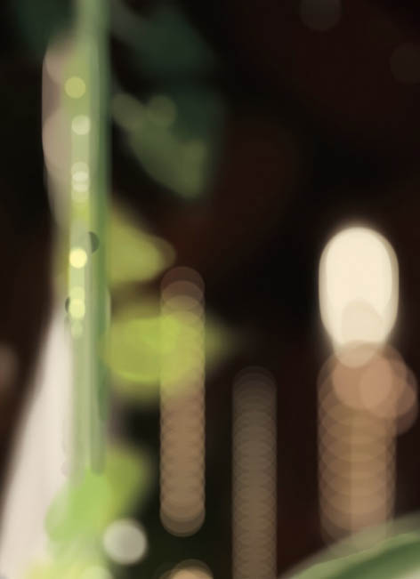 PS鼠绘在茶餐厅静静等待的美女