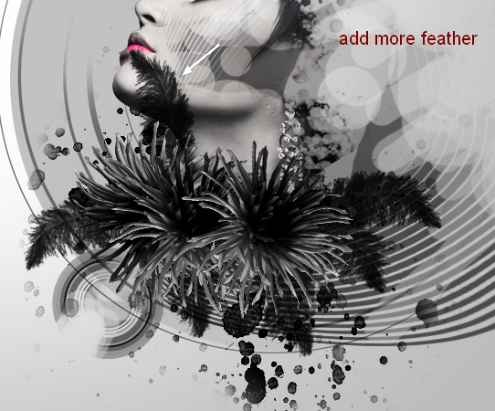 photoshop合成一个抽象的泣血美女