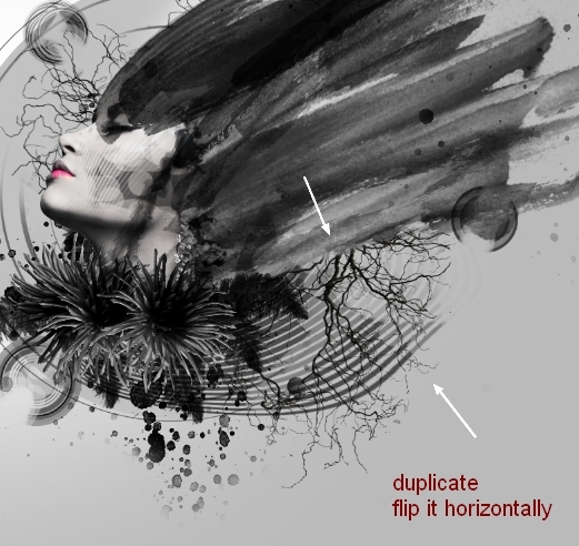 photoshop合成一个抽象的泣血美女