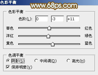 Photoshop为长凳边的美女加上秋季暖褐色
