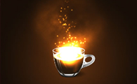 Photoshop在咖啡杯上添加精彩的灯光特效”