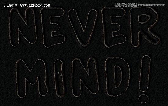 Photoshop制作颓废风格的粉笔艺术字教程