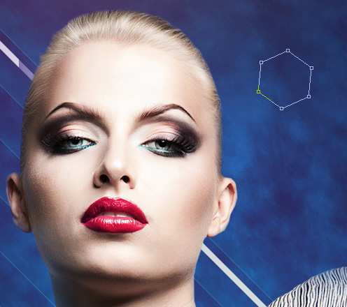 PS合成绘制闪亮璀璨的时尚海报