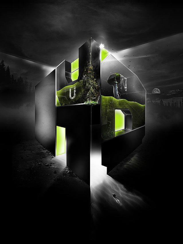 PhotoShop打造超具想象力的3D生态系统海报