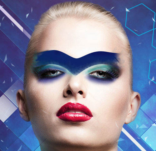 Photoshop设计打造绚丽的蓝色潮装人物海报