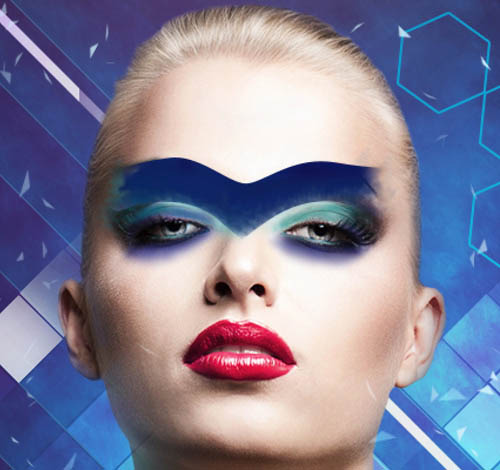 Photoshop设计打造绚丽的蓝色潮装人物海报