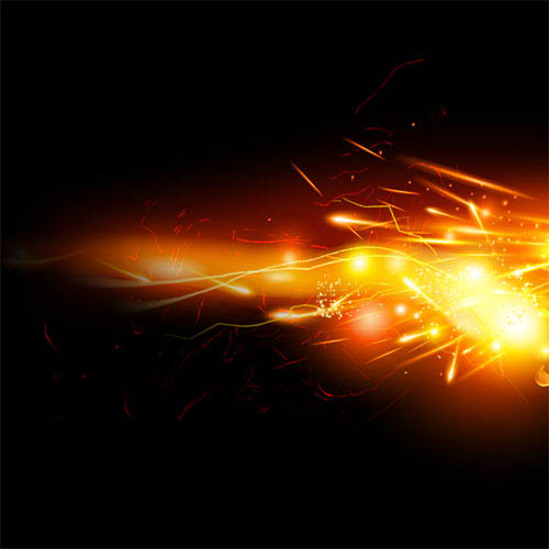 Photoshop利用图层样式及手工复制工具制作极速动感火焰立体字