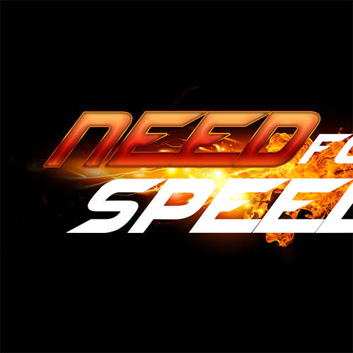 Photoshop利用图层样式及手工复制工具制作极速动感火焰立体字