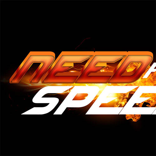 Photoshop利用图层样式及手工复制工具制作极速动感火焰立体字