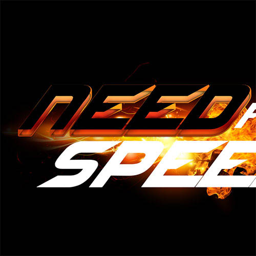 Photoshop利用图层样式及手工复制工具制作极速动感火焰立体字