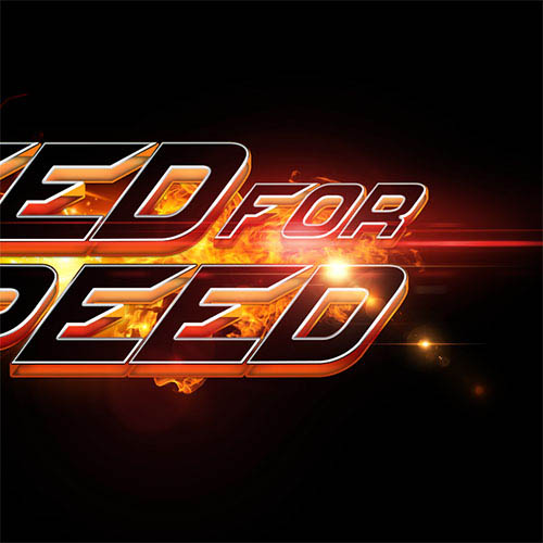 Photoshop利用图层样式及手工复制工具制作极速动感火焰立体字