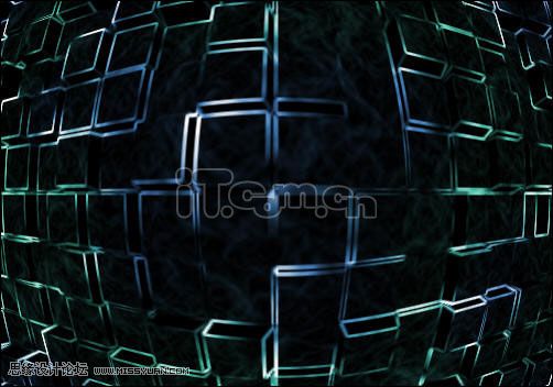 Photoshop利用滤镜制作超次元空间特效