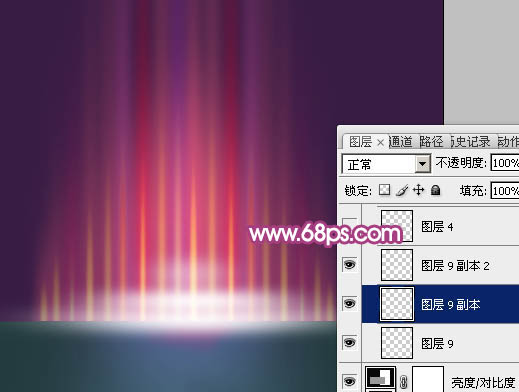 Photoshop设计制作梦幻的彩色光斑圣诞树