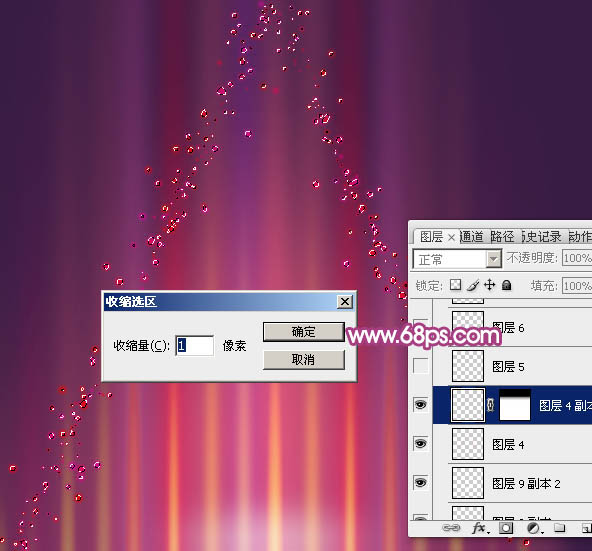Photoshop设计制作梦幻的彩色光斑圣诞树