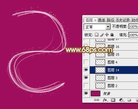 Photoshop设计制作漂亮的2015手写光效字