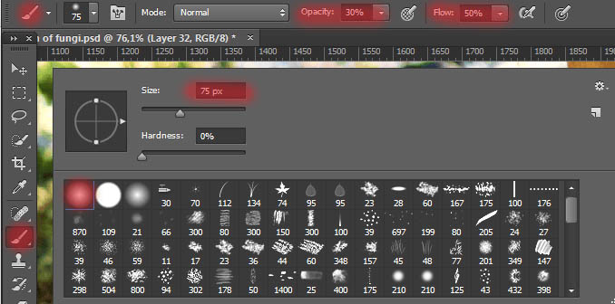 PS合成经典梦幻森林中的魔法小公主