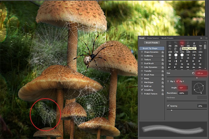 PS合成经典梦幻森林中的魔法小公主