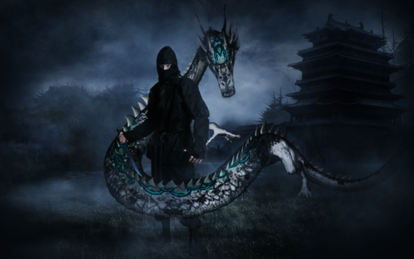 PS合成超酷黑暗刺客壁纸