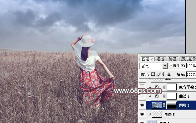 Photoshop外景图片将打造小清新的韩系秋季色效果