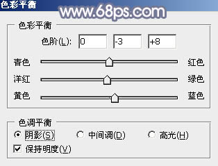 Photoshop快速打造淡蓝色梦幻树林美女图片