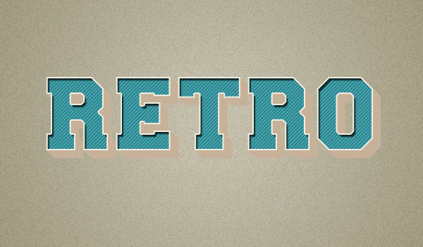 Photoshop设计制作简洁的蓝色抽丝立体字