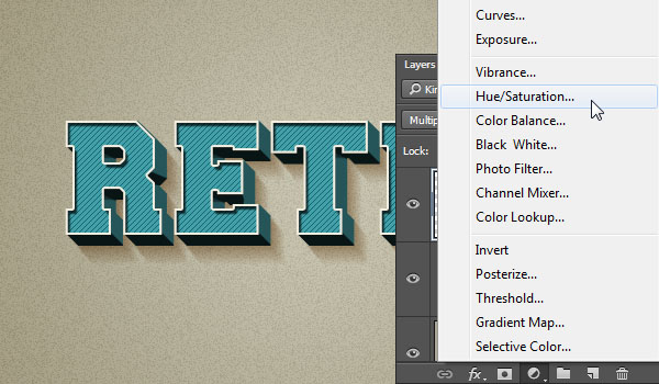 Photoshop设计制作简洁的蓝色抽丝立体字