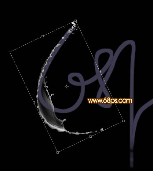 Photoshop设计制作飞溅的火熔岩字