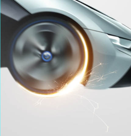 Photoshop制作精彩的飞车类电影海报