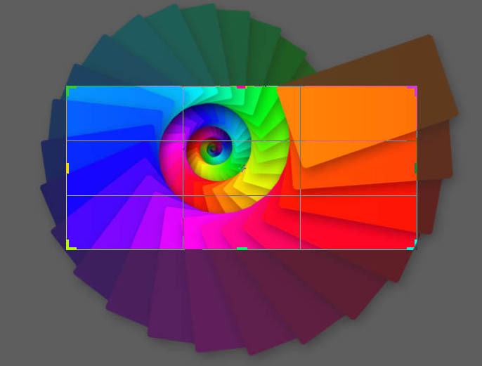 photoshop利用图层样式及路径工具制作绚丽的螺旋叠加手机彩色壁纸