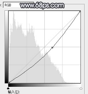 Photoshop使用图层样式打造唯美的古典淡蓝色树林人物图片
