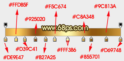 Photoshop设计制作大气的古金色纹理中秋立体字