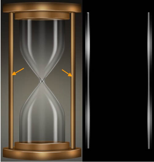 Photoshop设计制作细腻逼真的古铜色沙漏