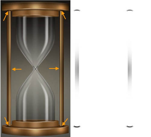 Photoshop设计制作细腻逼真的古铜色沙漏