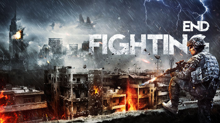 Photoshop合成残酷的战争电影海报