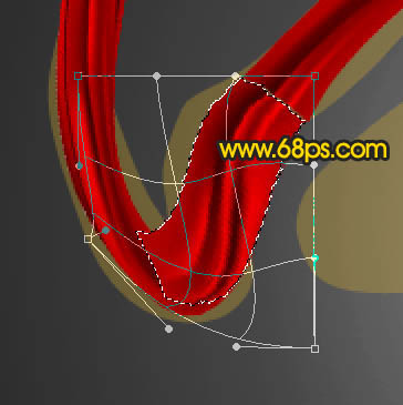 Photoshop教你制作喜庆大红色中秋飘带字