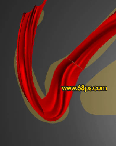 Photoshop教你制作喜庆大红色中秋飘带字