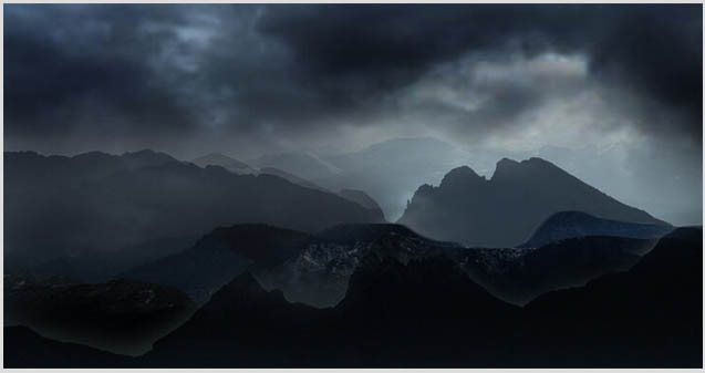 PS合成制作夜幕下的恐怖城堡