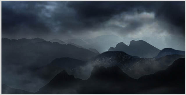 PS合成制作夜幕下的恐怖城堡