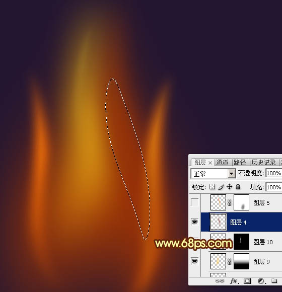 Photoshop����һ��Ư������ȼ�յ�С����