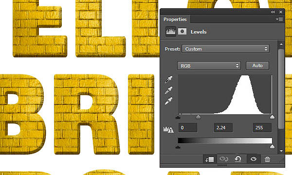 Photoshop设计制作藤蔓中露出的金色墙壁字