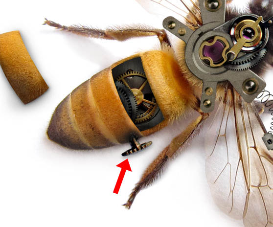 PS合成一只简单的机器蜜蜂