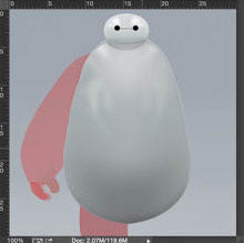 PS鼠绘超萌的大白